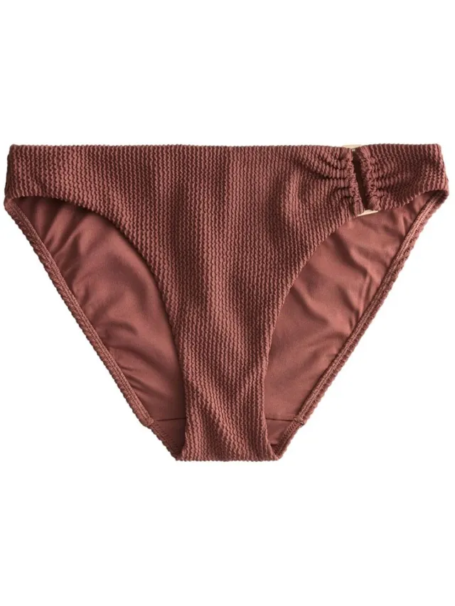 Next Dames - Hoog uitgesneden hardware bikinislip - Bruin