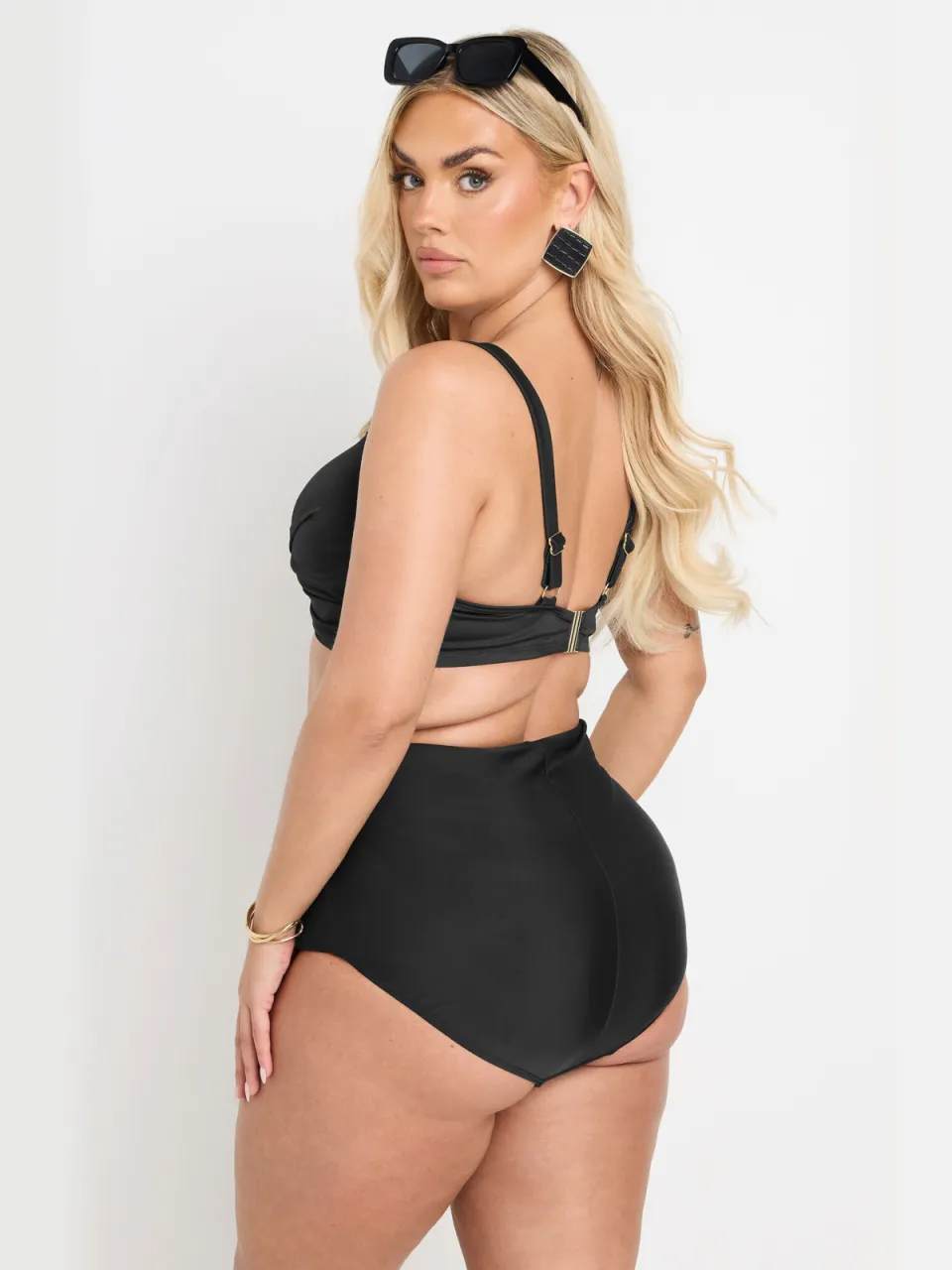 Yours Premium Bikinitop Met Gedraaide Voorkant En Beugel In Zwart, foto 4