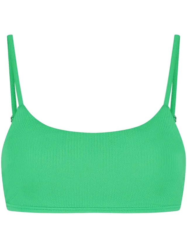 Beachlife padded bikinitop in de kleur groen.