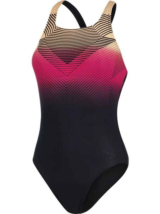 Speedo Digital Placement Medalist Sportbadpak Maat 38 Volwassenen