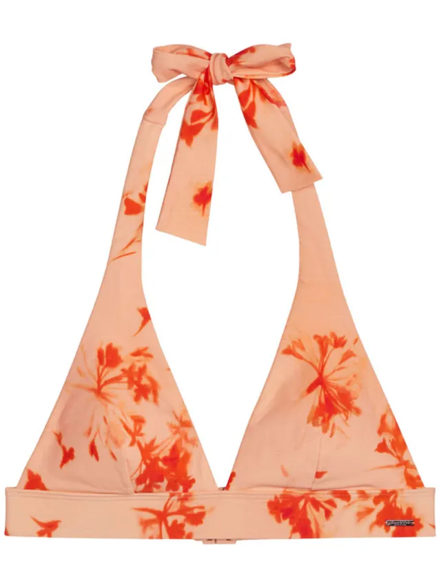 Marc O'Polo Vrouwen Triangel bikinitop Firecracker Floral oranje, foto 2