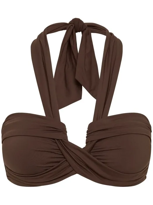 Seafolly Women's Collective Halter Bandeau - Bikinitop, wit