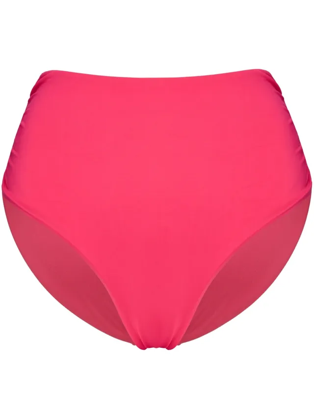 ESOTIQ Base10 - Bikinibroekje - Hoge taille - Effen - Intens roze