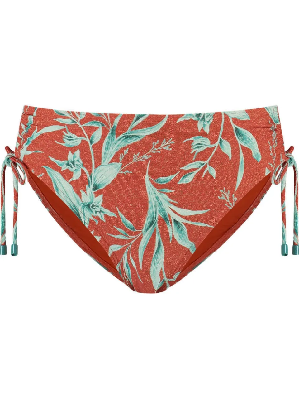 Cyell high waist bikinibroekje lichtbruin/mintgroen, foto 2