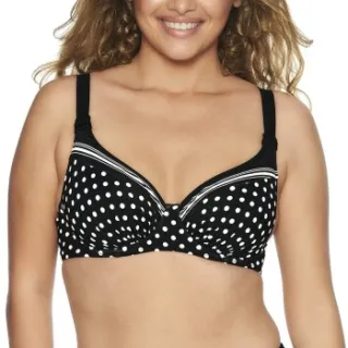 Wiki Madrid Full Cup Bikini Top Zwart
