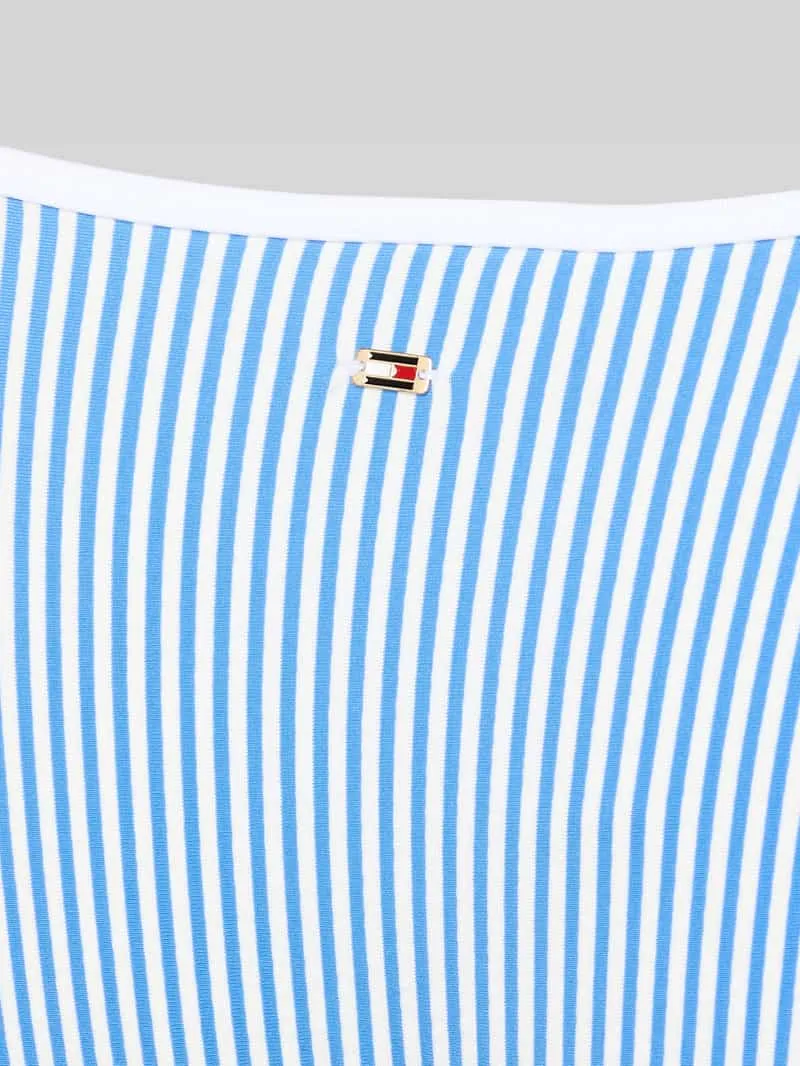 Tommy Hilfiger Bikinibroekje van seersucker met strikbandjes blauw, foto 4