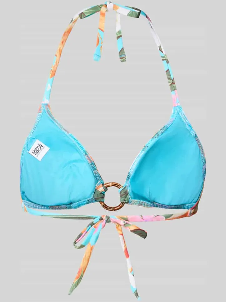 banana moon Bikinitop in allover-look model 'MINEW MOOREA' aquablauw, foto 2