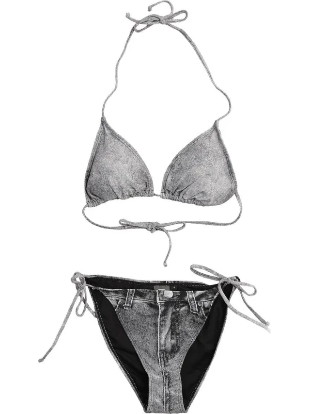 R.E.D. ROCK-ENGINEERED DESIGN Grijze bikiniset met een eenvoudig ontwerp - Dames Grijs