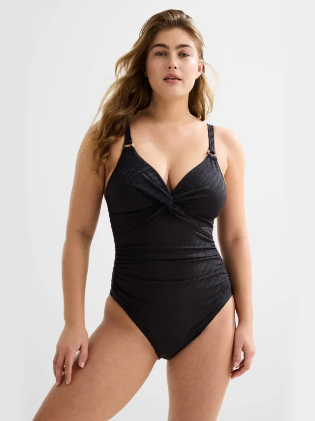 BEACHWAVE Ladies Shaping Swims corrigerend badpak zwart
