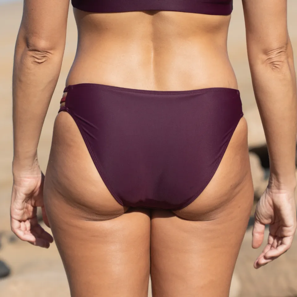 Inaska dames vegan Bikinibroekje Free Lage Taille Berry donkerpaars, foto 2
