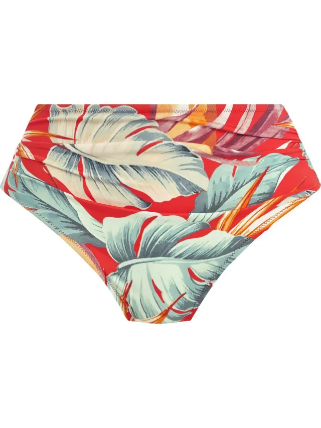 Fantasie Bamboo Grove Full Bikini Brief Dames Bikinibroekje rood