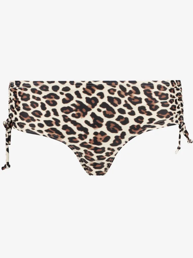 Osaga dames hipster bikinibroekje met panterprint - Bruin