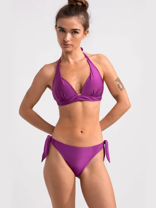 Sam Friday strik bikinibroekje Barra met lurex fuchsia