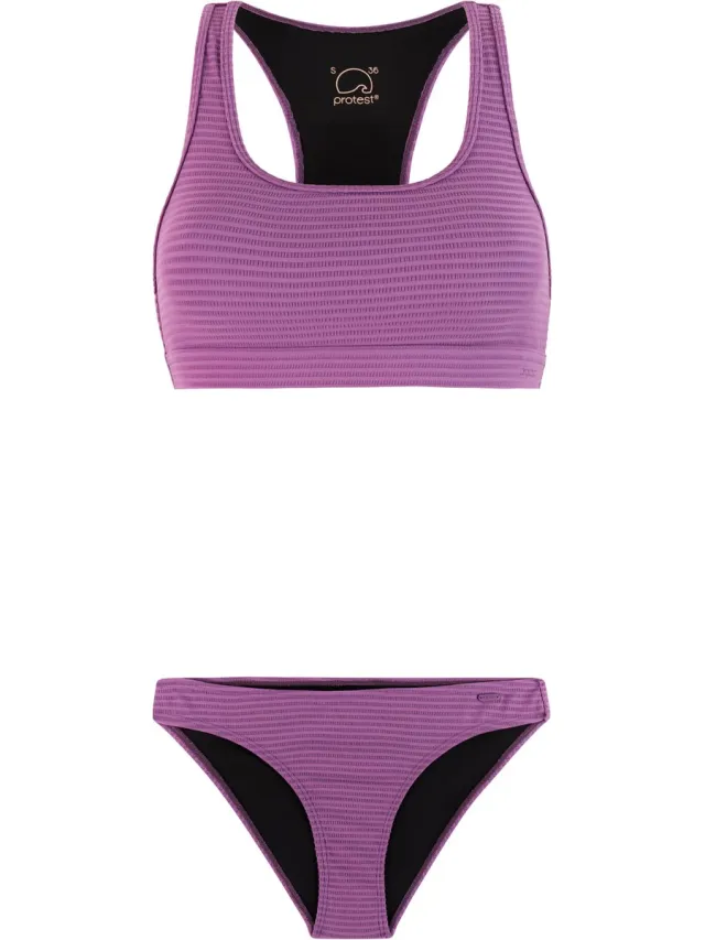 Protest PRTEager 25 – Surf bikini set Dames – Sup bikini top – Uitneembare vulling – Zwart
