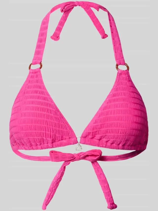 banana moon Bikinitop met vetersluiting model 'GROOVE LIKO' Felroze