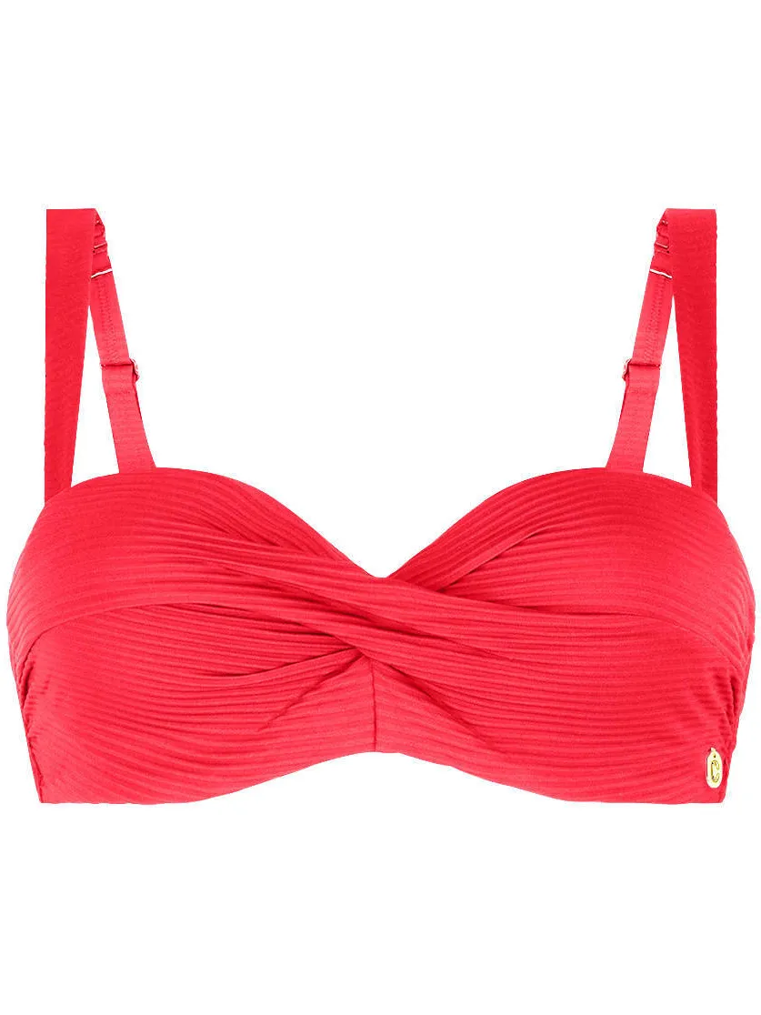 Ten Cate Beach TC WOW bandeau bikinitop rood, foto 2