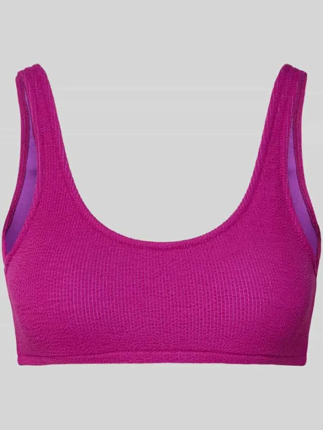 banana moon Bikinitop met labeldetail model 'JUSTIN' Fuchsia