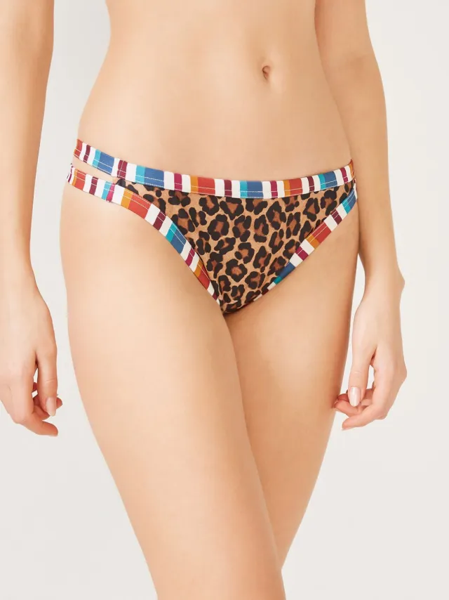 Penti Linosa Zij Bikini Onderkant Veelkleurig