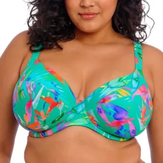 Elomi Toyama Tides Underwire Plunge Bikini Top Versch.kleure/Patroon