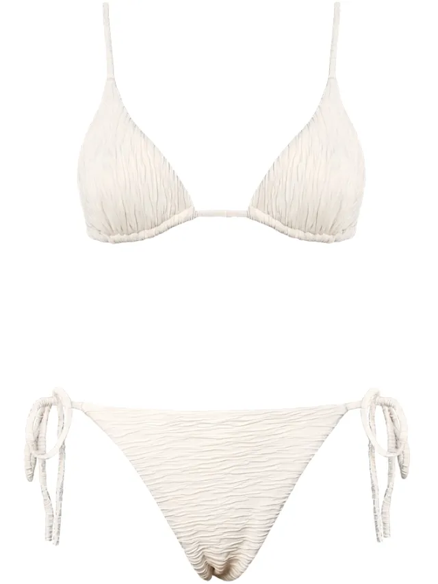 Anekdot dames vegan Bikini Set Olbia Triangle Crème