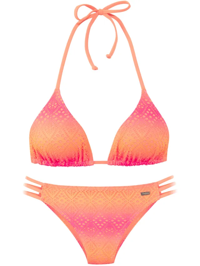 triangelbikini roze oranje, foto 2