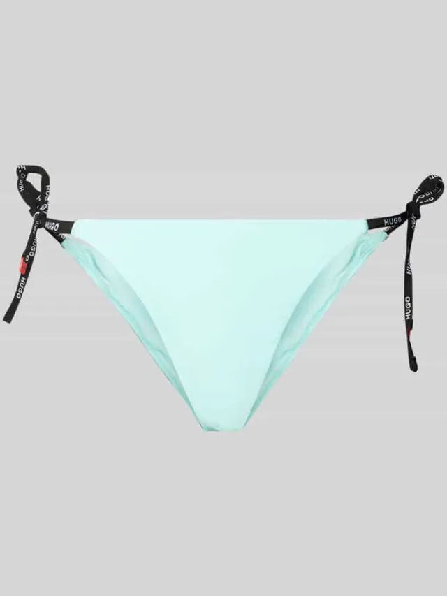 Hugo Bikinibroekje met vetersluitingen opzij, model 'PURE' Blauw