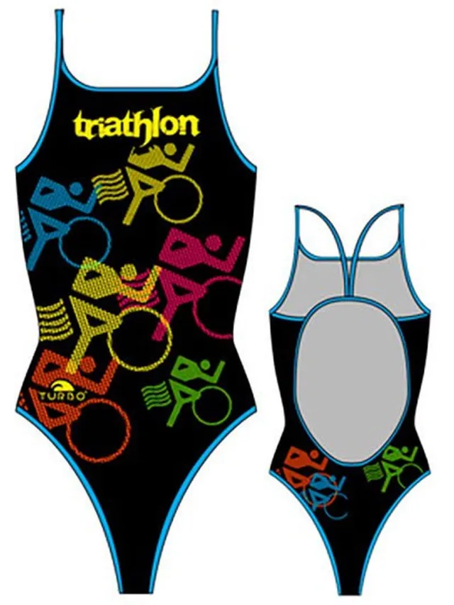Turbo Bikes Triathlon Zwemkleding Zwart L Vrouw Black