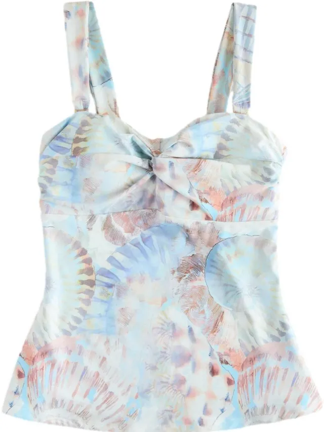 Next Dames - Buikcorrigerende bandeau-tankinitop met brede bandjes - Crème