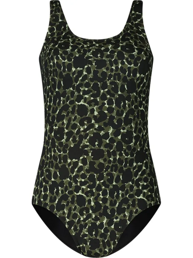 Ten Cate Basics swimsuit prothesis /38 voor Dames 1578 animal spots green