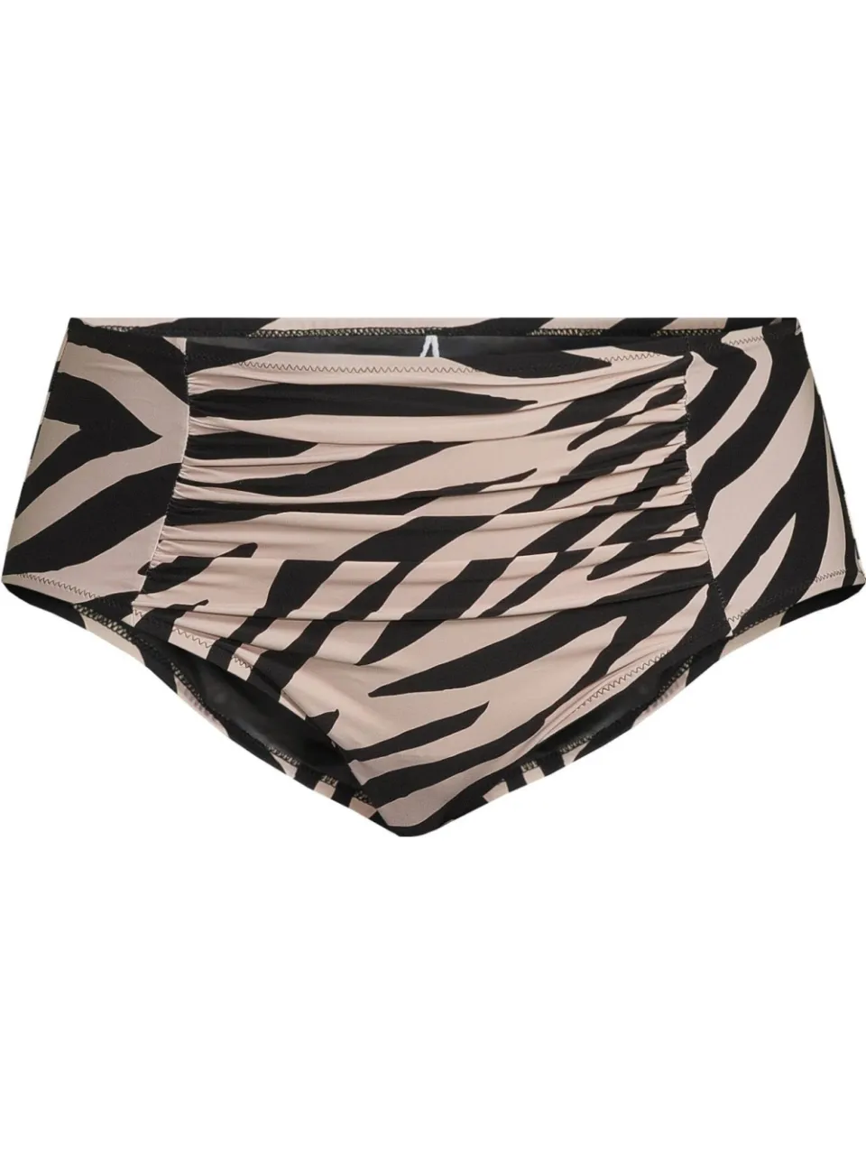 BEACHWAVE Curve high waist bikinibroekje beige/zwart, foto 2