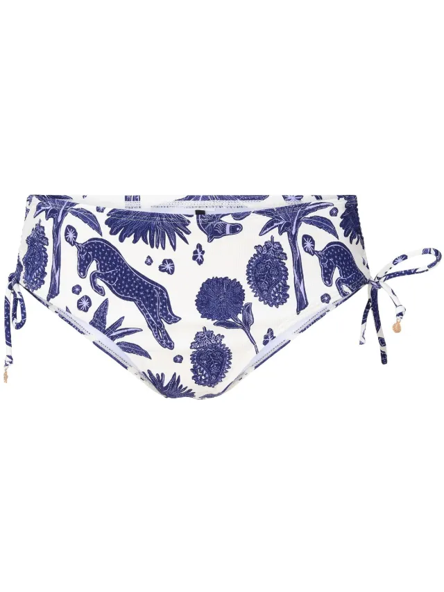 LingaDore Bikini Short Blue white print