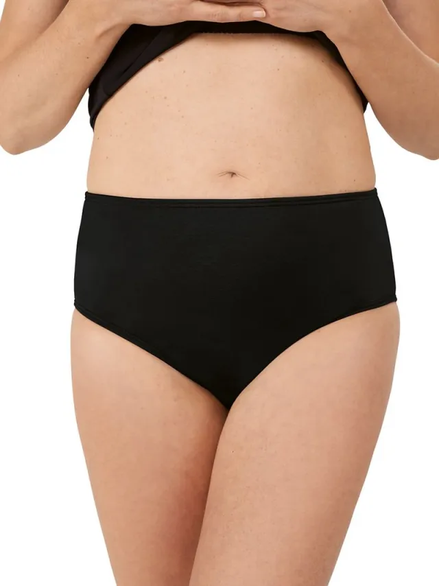 Amoena Mykonos HW Bikini Slip Mykonos HW Panty C0002 C0002 - black Zwart