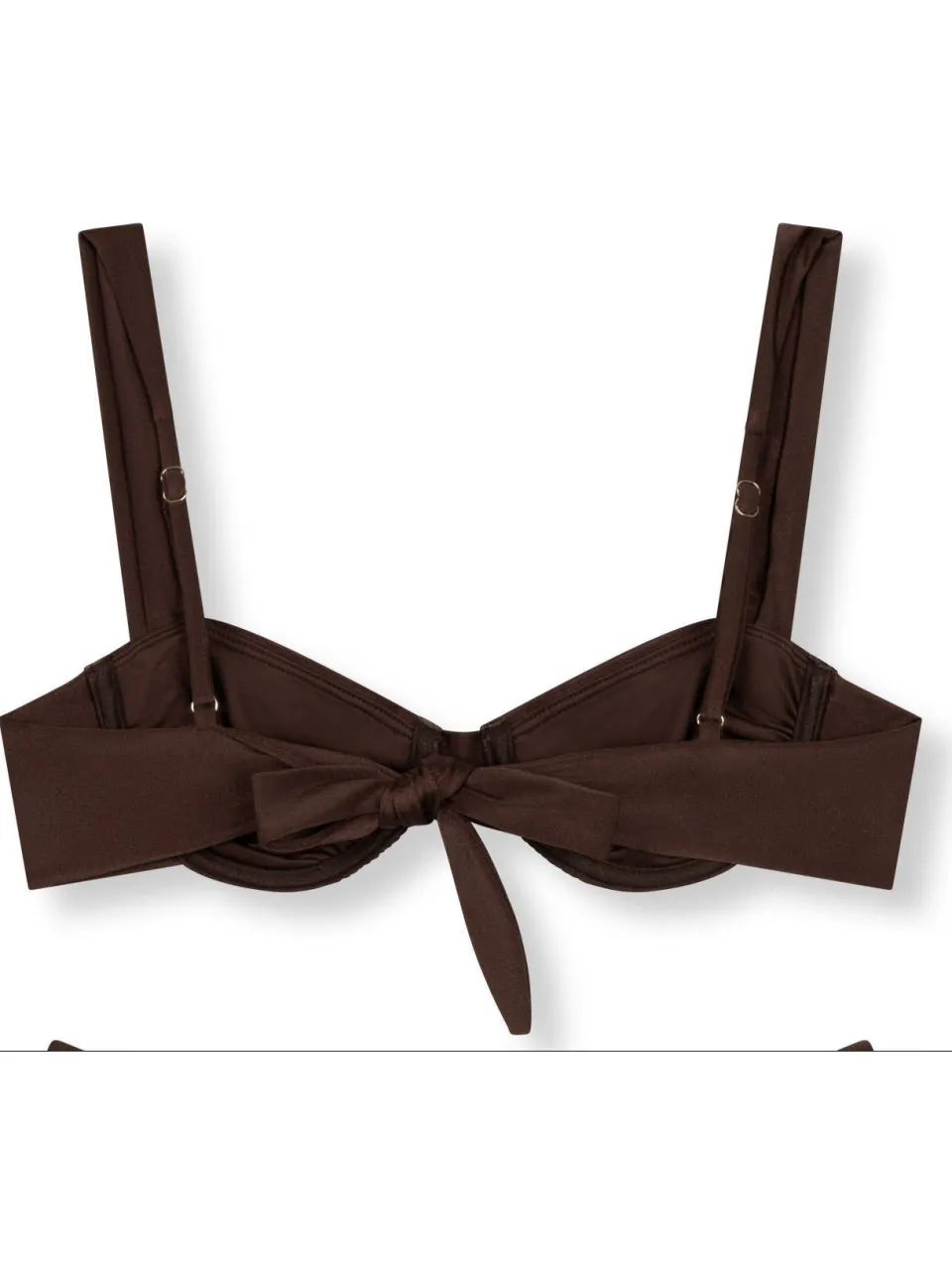 Refined Department niet-voorgevormde beugel bikinitop bruin, foto 3