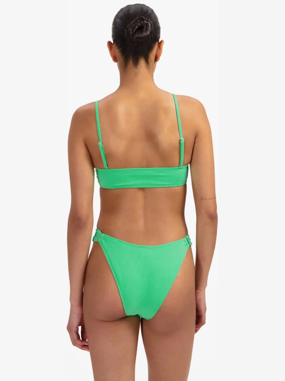 Beachlife high leg bikinibroekje groen, foto 3