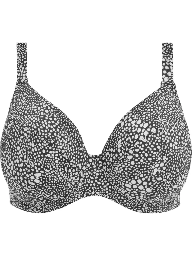 Elomi Pebble Cove UW Plunge Bikini Top Dames Bikinitopje - Maat 100G (EU) zwart