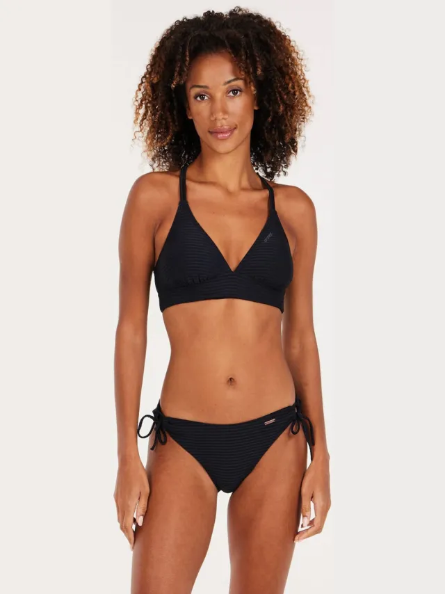Protest strik bikinibroekje MIXBACK met ribstructuur zwart True Black