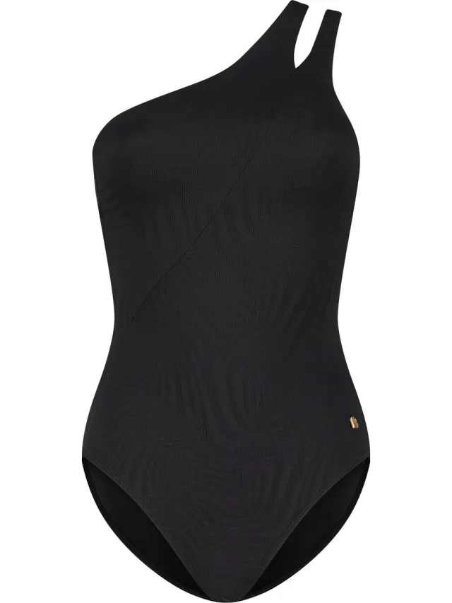 Beachlife Maat 36 (Cupmaat D) - Black Swirl Dames Badpak