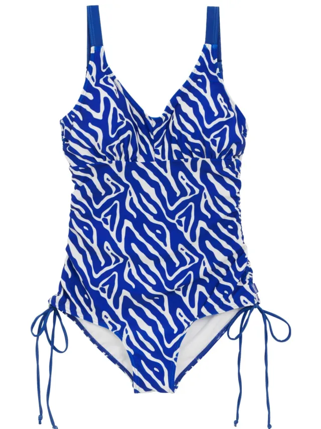 Regatta Dames alinae abstract eendelig zwempak Blauw