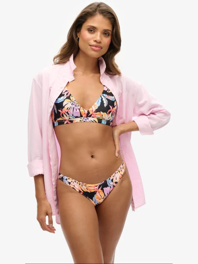 Superdry Klassiek bikinibroekje met print - Dames - Badpakken orange tropic