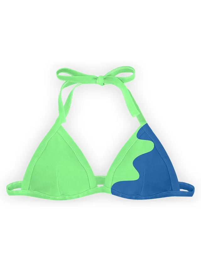 Sea'sons Official - Kleurveranderend - Bikini Top - Blauw-Groen