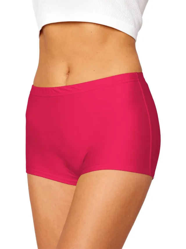 Merry Style HI-Leila Dames Zwembroek - Zwemshorts - Bikinibroekje - Elastische tailleband - Polyamide & Elastaan - Roze (3260) - 44
