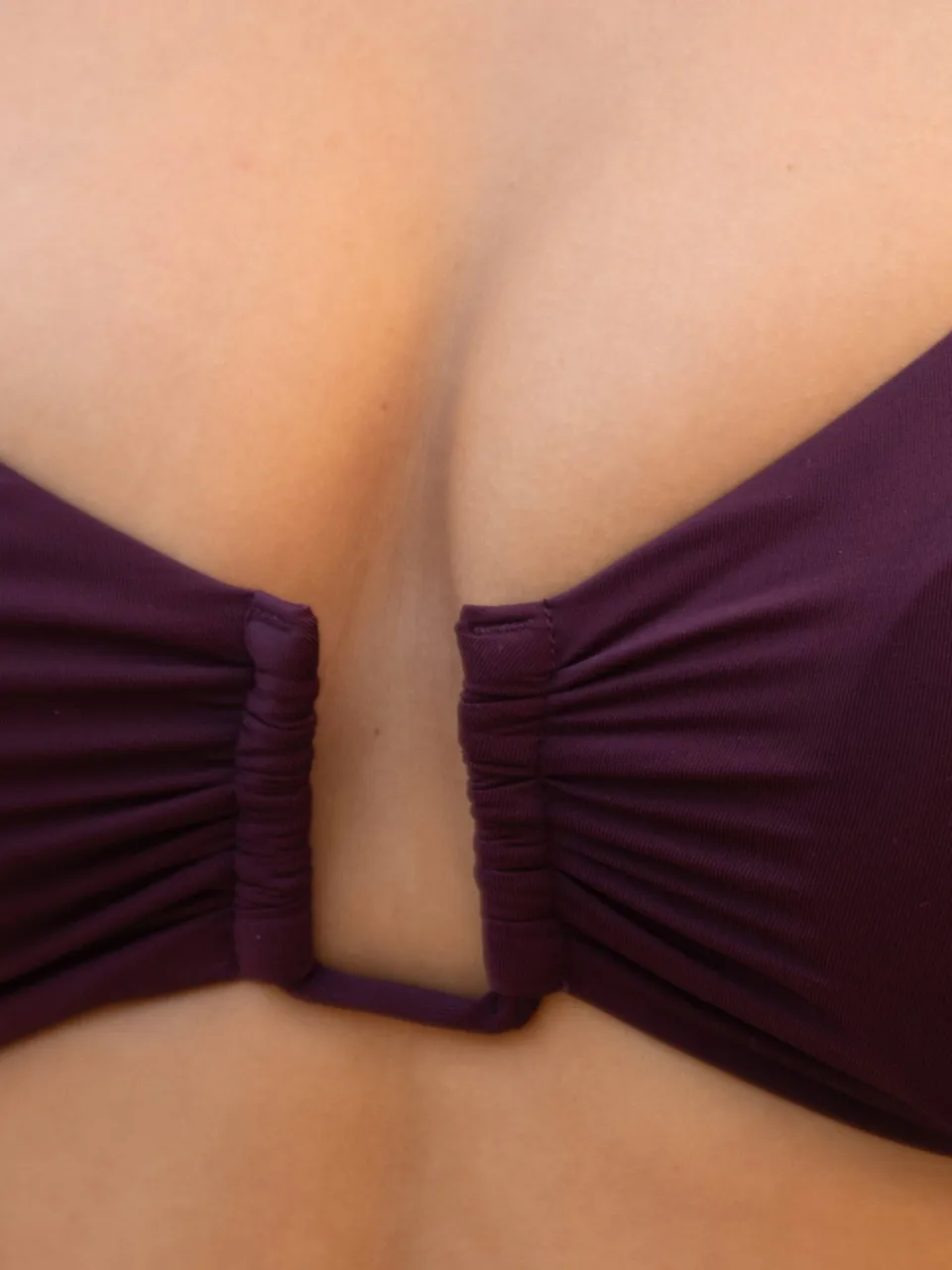 Sam Friday Swash niet-voorgevormde push-up bikinitop donkerrood, foto 6