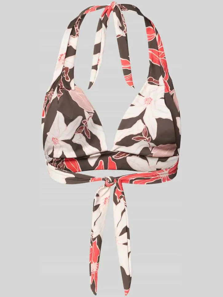 Barts Bikinitop met halter model 'Camolo' middenbruin, foto 2