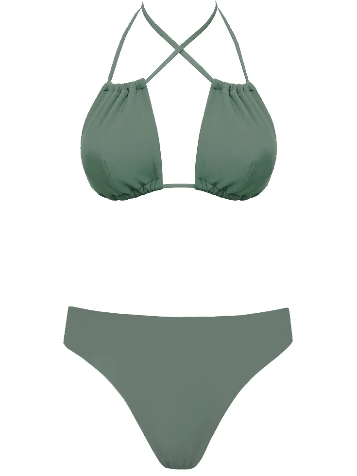 Anekdot dames vegan Bikini Low Versatile Skyline Slim Salie, foto 2