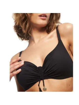 Chantelle Eivissa Covering Underwire Bikini Bra A * Actie * Zwart,Rood