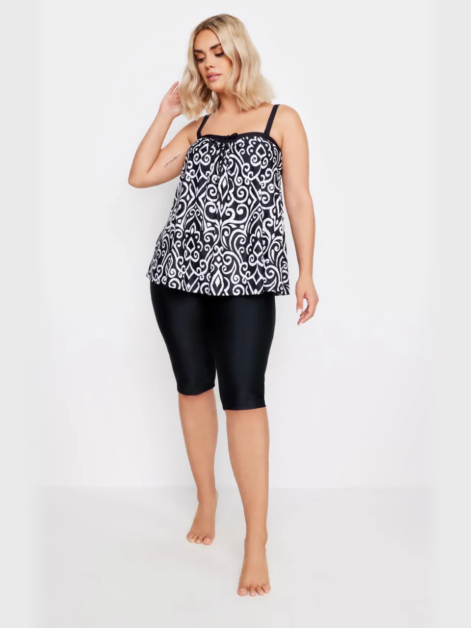 Yours Cropped Zwembroek Met Stretch In Zwartsize 56, foto 3
