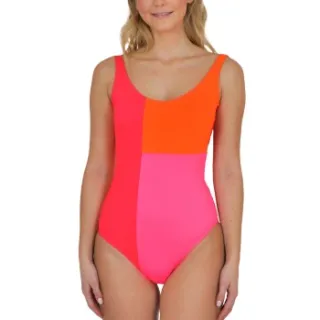 Saltabad Jackie badpak roze Roze,Versch.kleure/Patroon,Zwart
