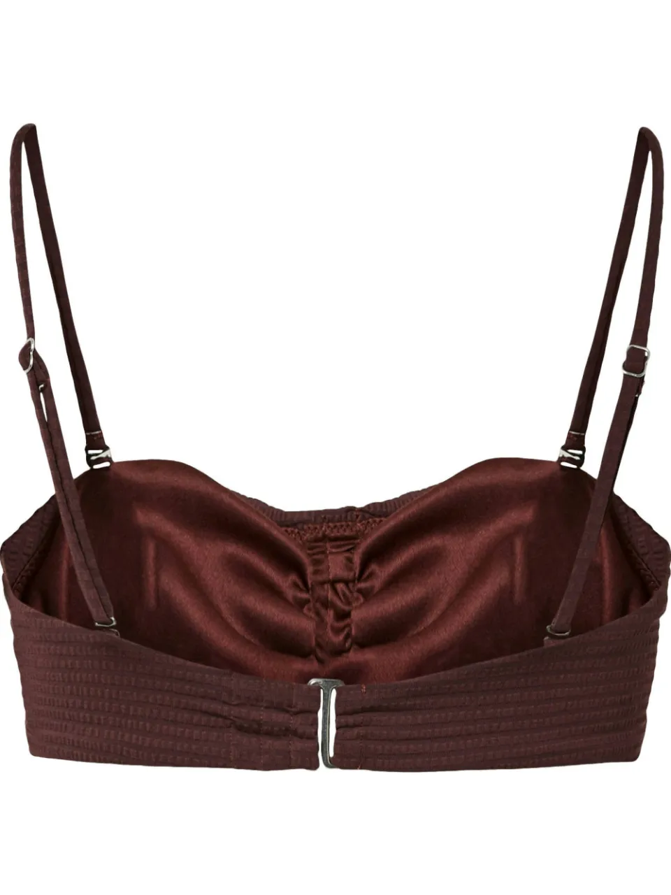 Pieces voorgevormde triangel bikinitop PCBAOMI petrolgroen, foto 3