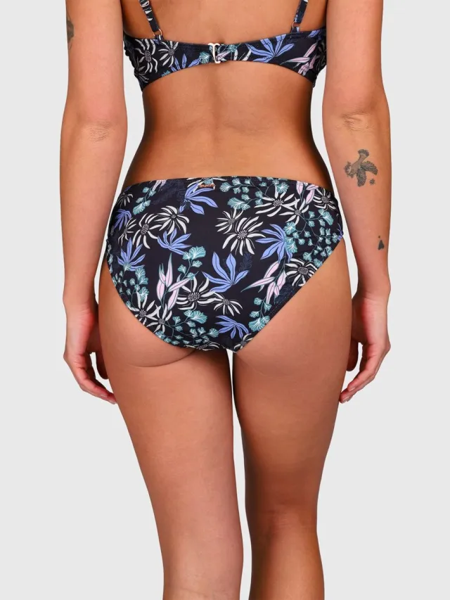 Brunotti Nolina-Print - Bikini Broekje Zwart - Dames - Mix & Match - 38 Black