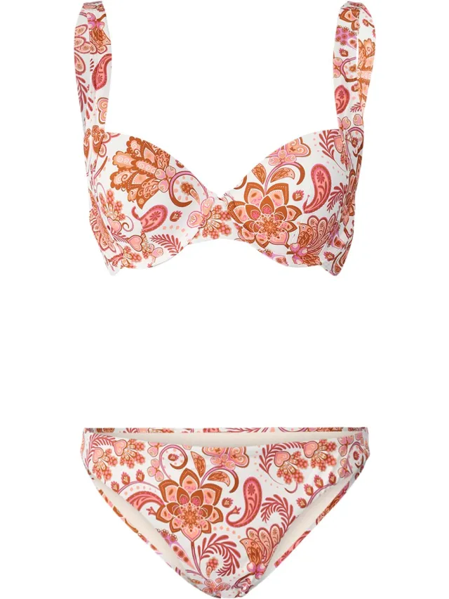 Brunotti Stefanie-Paisley - Bikini Set Snow - Bralette Bikini Set - Regular Coverage